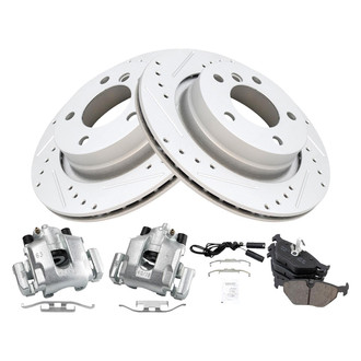 TRQ® - Performance Ceramic Rear Brake Kit with Calipers