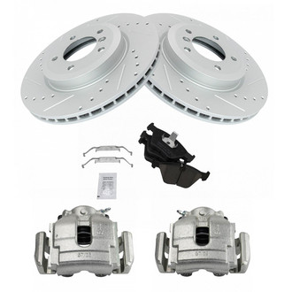 TRQ® - Performance Ceramic Front Brake Kit with Calipers