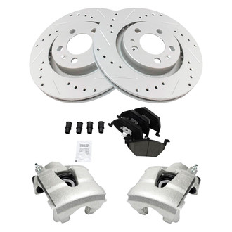 TRQ® - Performance Ceramic Front Brake Kit with Calipers