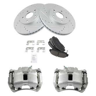 TRQ® - Performance Ceramic Front Brake Kit with Calipers