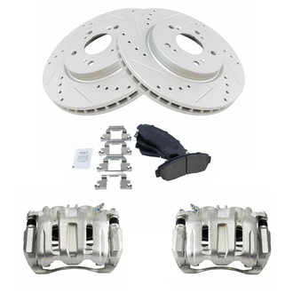 TRQ® - Performance Ceramic Brake Kit with Calipers