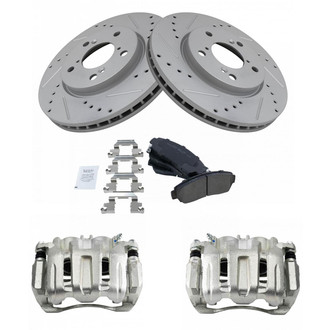 TRQ® - Performance Ceramic Front Brake Kit with Calipers