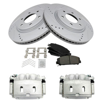 TRQ® - Performance Ceramic Front Brake Kit with Calipers
