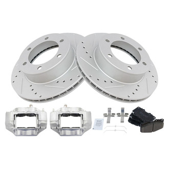 TRQ® - Performance Ceramic Front Brake Kit with Calipers