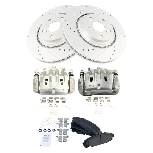 TRQ® - Performance Ceramic Front Brake Kit with Calipers