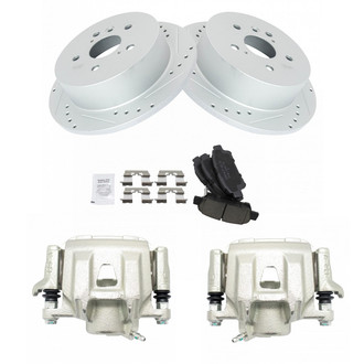 TRQ® - Performance Ceramic Rear Brake Kit with Calipers