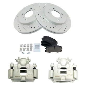 TRQ® - Performance Ceramic Front Brake Kit with Calipers