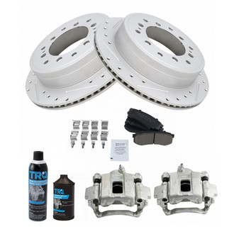 TRQ® - Performance Ceramic Rear Brake Kit