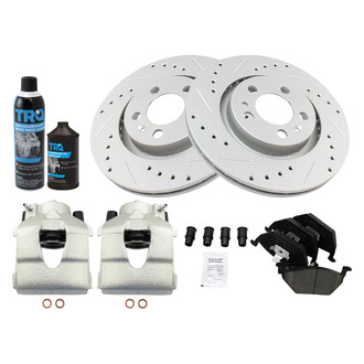 TRQ® - Performance Ceramic Front Brake Kit with Calipers