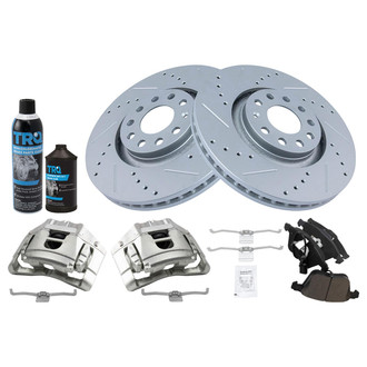 TRQ® - Performance Ceramic Front Brake Kit with Calipers