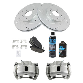 TRQ® - Performance Ceramic Front Brake Kit with Calipers