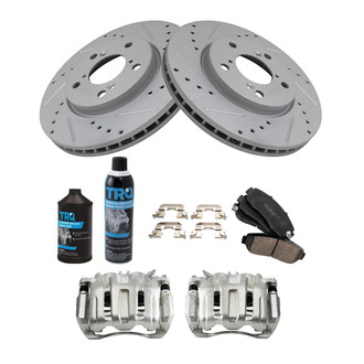 TRQ® - Performance Ceramic Front Brake Kit with Calipers