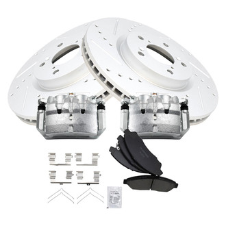 TRQ® - Performance Ceramic Front Brake Kit with Calipers