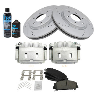 TRQ® - Performance Ceramic Front Brake Kit with Calipers