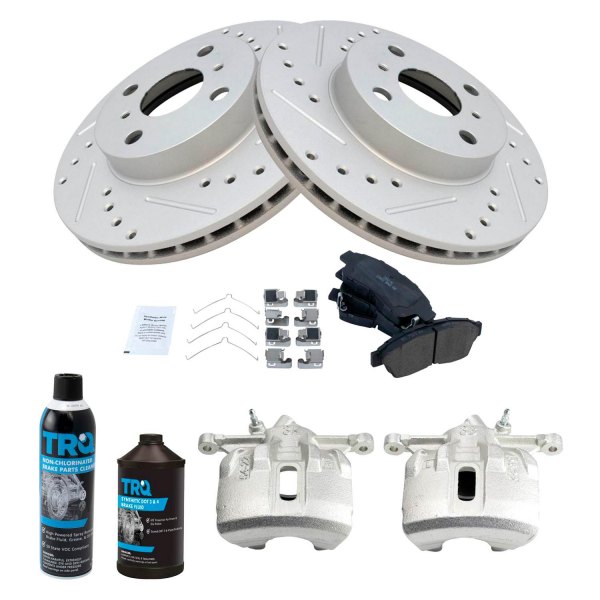 TRQ® - Performance Ceramic Front Brake Kit with Calipers