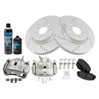 TRQ® - Performance Ceramic Front Brake Kit with Calipers