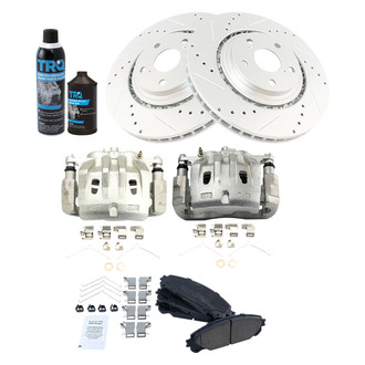TRQ® - Performance Ceramic Front Brake Kit with Calipers