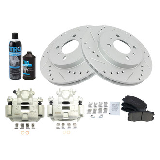 TRQ® - Performance Ceramic Front Brake Kit with Calipers