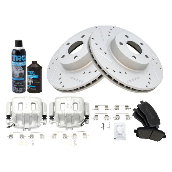 TRQ® - Performance Ceramic Front Brake Kit with Calipers