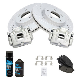 TRQ® - Performance Ceramic Front Brake Kit with Calipers