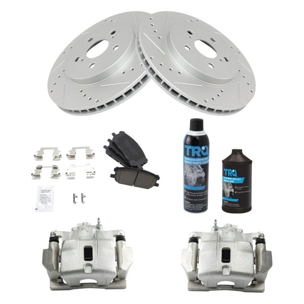 TRQ® - Performance Ceramic Front Brake Kit with Calipers