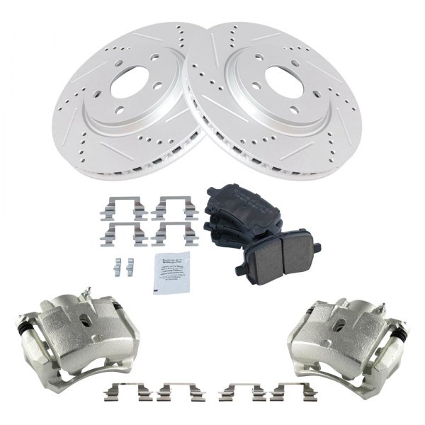 TRQ® - Performance Ceramic Front Brake Kit with Calipers