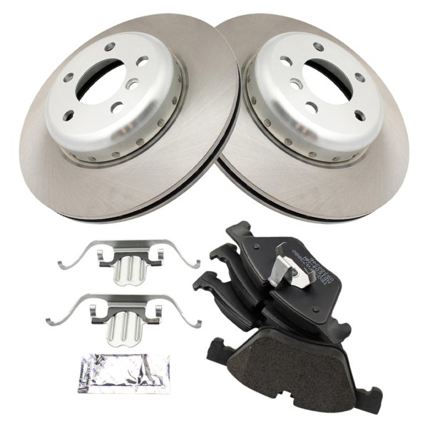 TRQ® - Semi-Metallic Brake Pad & Rotor Kit