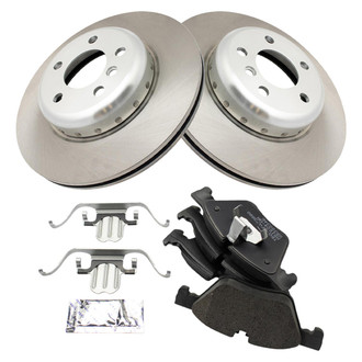 TRQ® - Disc Brake Kit with Semi-Metallic Pads