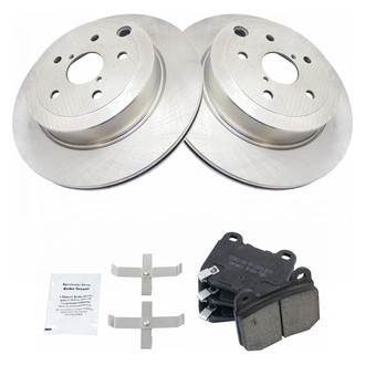 TRQ® - Rear Disc Brake Kit with Ceramic Pads