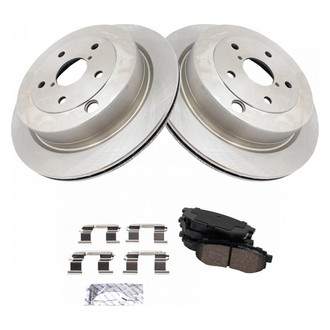 TRQ® - Rear Disc Brake Kit with Ceramic Pads