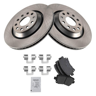 TRQ® - Rear Disc Brake Kit with Ceramic Pads