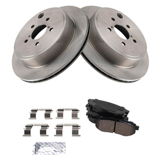 TRQ® - Rear Disc Brake Kit with Ceramic Pads