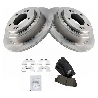 TRQ® - Rear Disc Brake Kit with Ceramic Pads
