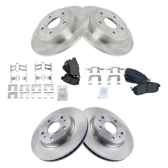 TRQ® - Disc Brake Kit with Semi-Metallic Pads