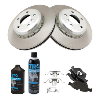 TRQ® - Front Disc Brake Kit with Semi-Metallic Pads
