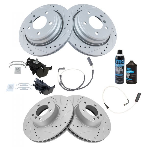 TRQ® - Performance Ceramic Front and Rear Brake Kit