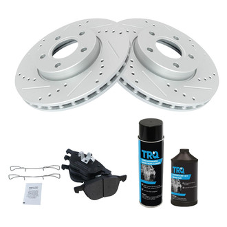 TRQ® - Performance Semi-Metallic Front Brake Kit