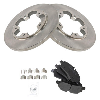 TRQ® - Rear Disc Brake Kit with Semi-Metallic Pads