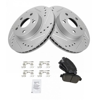 TRQ® - Front Disc Brake Kit with Ceramic Pads