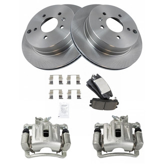 TRQ® - Rear Disc Brake Kit with Ceramic Pads and Calipers