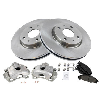 TRQ® - Front Disc Brake Kit with Ceramic Pads and Calipers