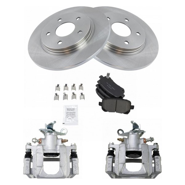 TRQ® - Rear Disc Brake Kit with Ceramic Pads and Calipers