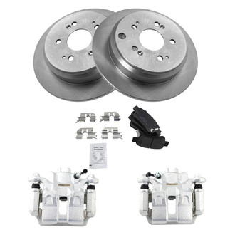 TRQ® - Rear Disc Brake Kit with Ceramic Pads and Calipers