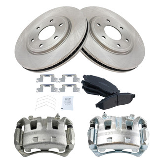 TRQ® - Disc Brake Kit with Ceramic Pads and Calipers