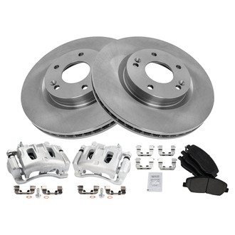 TRQ® - Front Disc Brake Kit with Ceramic Pads and Calipers