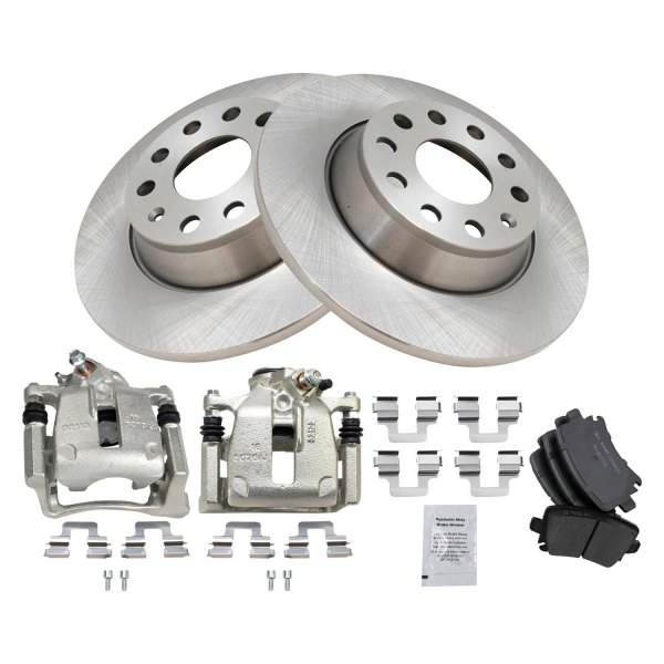 TRQ® - Rear Disc Brake Kit with Ceramic Pads and Calipers