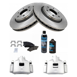 TRQ® - Front Disc Brake Kit with Ceramic Pads and Calipers