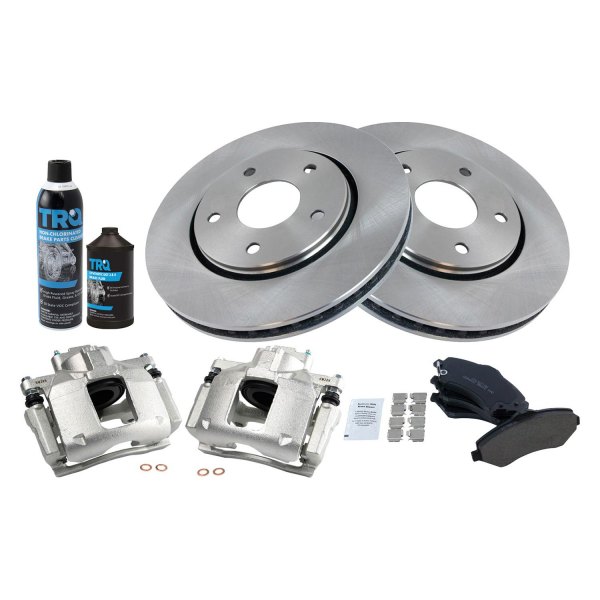 TRQ® - Front Disc Brake Kit with Ceramic Pads and Calipers