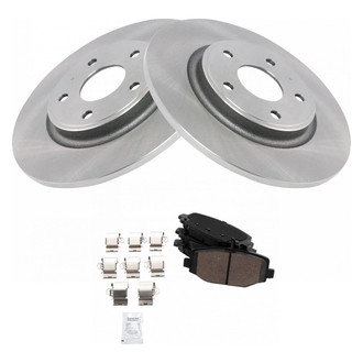 TRQ® - Rear Disc Brake Kit with Ceramic Pads