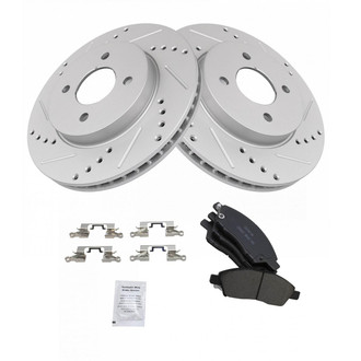 TRQ® - Front Disc Brake Kit with Ceramic Pads